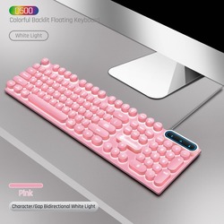 K500 Rosa Transparente con Texto