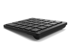 Miniteclado de tijera multifunción portátil, recargable, teclado con número, USB, BT, inalámbrico, 28 teclas, numérico, para Finanzas
