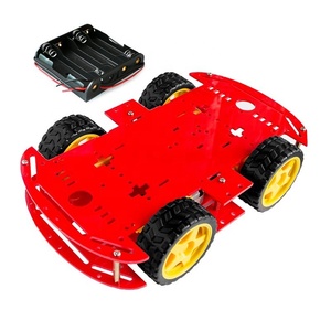 Smart Car Kit 4WD Smart Robot Auto-Chassis-Kits Auto mit Geschwindigkeit geber und Batterie kasten Diy Electronic Kit für Arduino - Product Image 6