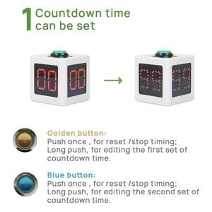 Portatile facile da usare AA alimentazione a batteria scacchi Poker Timer con 20 30 secondi funzione di conto alla rovescia orologio da Poker colpo - Product Image 4