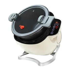 家用商用炊具自动智能机器人多功能旋转油炸自动炒锅电磁炉 - Product Image 1