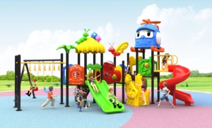 Dinamici campi da gioco all'aperto pista del treno della Cina commercio Seasaw divertenti Slide set ridefiniscono le attrezzature del parco giochi per bambini uso domestico all'aperto