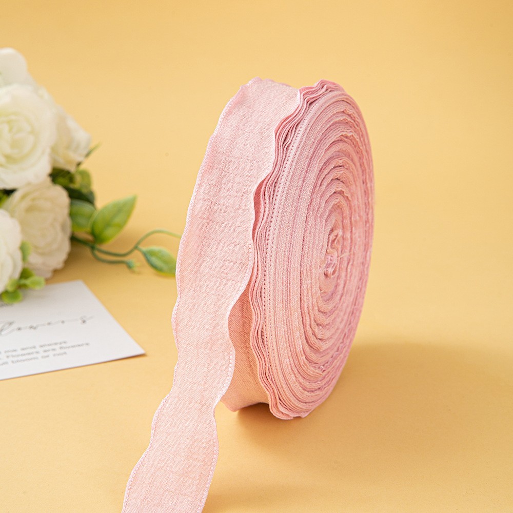 Rose poussiéreux-2,5 cm, 50 mètres par rouleau