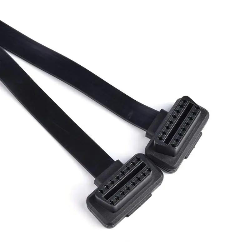 Automobile OBD2 one TO two OBD expansion line one split two extension line flat wire 16 pin 16 core copper wire