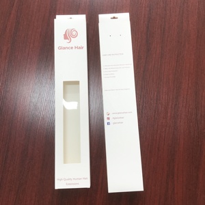 Wholesale Customized Long <strong>Rectangle</strong> Black Paper <strong>Box</strong> With Pvc <strong>Window</strong> for Hair Extension and Wigs <strong>Display</strong> in Matte or Glossy - Product Image 6