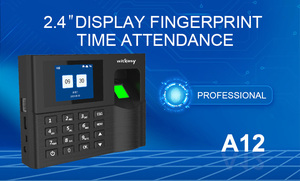 A12 Escáner biométrico de huellas dactilares Máquina de asistencia de huellas dactilares Registrador de tiempo de empleado y reloj de tiempo con TCP/IP - Product Image 5