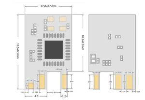 Módulo WiFi inalámbrico ESP8285 ESP-01D, transmisión transparente, ESP 01D ESP01D, puerto Serial a Wifi, pequeño volumen - Product Image 4