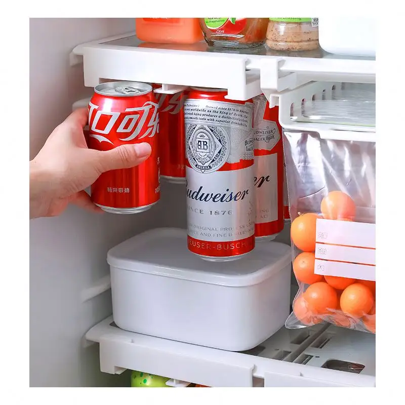 Ripiano frigorifero organizzatore cucina porta laterale magnetica parete forte bevanda per spazio 3 appendiabiti