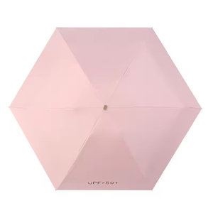 עיצוב חדש כיס Ultralight בגודל uv מטריה שטוחה 5 מקפלים מיני מטריה