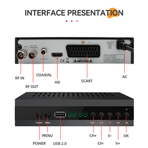 TDT <strong>Decoder</strong> DVB-T2 TV Receiver 10Bit SCART Digital Set Top Box - Product Image 4