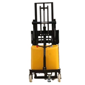 Idraulico elettrico a mano di sollevamento auto officina di carico di scarico con funzionamento a canale stretto carrello elevatore semi automatico - Product Image 1