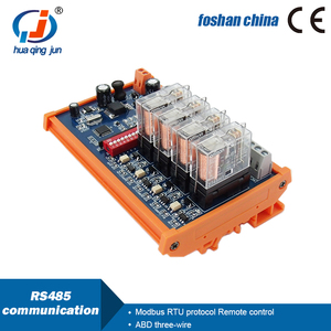Huaqingjun modulo relè di comunicazione RS485 a 4 canali Modbus RTU telecomando DO moduli per PLC - Product Image 2