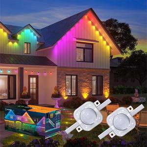 2024 Led nokta işık Soffit işıkları özelleştirilmiş App akıllı kontrol konut ticari mevsimsel çarpıcı gömme saçak ışıkları - Product Image 1