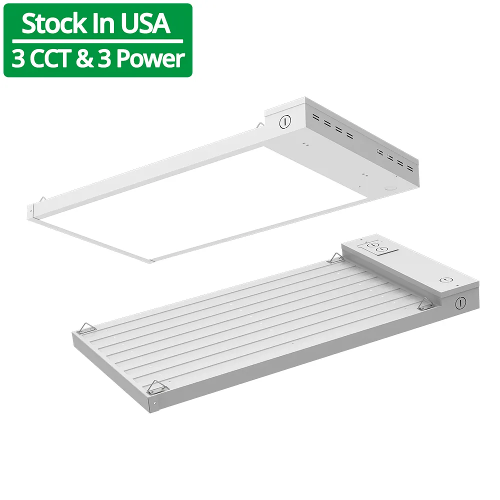 US Warehouse 192W 256W 320W 3CCT selezionabile lineare High Bay 4ft 96W 128W 160W LED lineare High Bay Light