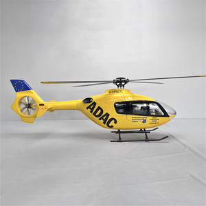 Roban RTF 450 boyutu EC135 sarı mavi kuyruk RC helikopter 4 bıçakları X2 modeli GPS - Product Image 2