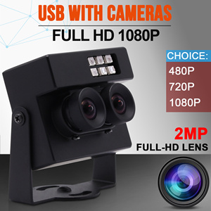 ไม่ใช่การบิดเบือน Dual เลนส์ USB2.0 กล้อง HD 1080 P OTG UVC Plug Play RGB B/W อินฟราเรด USB เว็บแคมสำหรับ Android Linux Windows - Product Image 4