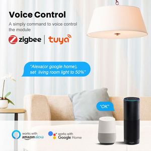 Zigbee1/2ギャング調光器モジュールプッシュ調光器スイッチTuyaZigbeeスマートライト調光器Alexaで動作 - Product Image 3