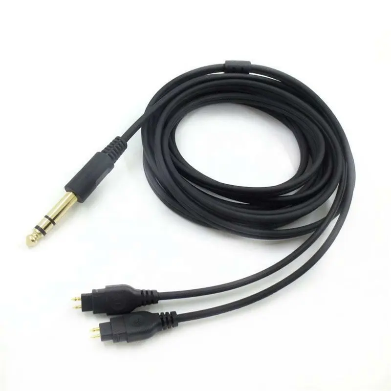 Lengte Dubbelzijdig Kabel Met Een Vergulde 6.35Mm Male Stereo-Plug Voor Sennheiser HD580 HD600 HD650 HD660 Hoofdtelefoon