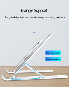 متعددة الوظائف طوي محمول حامل دفاتر الملاحظات للماك بوك برو صينية جلوس الكمبيوتر مكتب للحاسوب شخصي حامل حامل لوحة التبريد الناهض - Product Image 4
