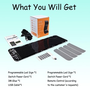 App <strong>Control</strong> <strong>LED</strong> Sign Board Flexible USB <strong>LED</strong> Car Signs Programmable Custom Scrolling <strong>Message</strong> Digital <strong>Display</strong> <strong>Led</strong> <strong>Matrix</strong> Panel - Product Image 6