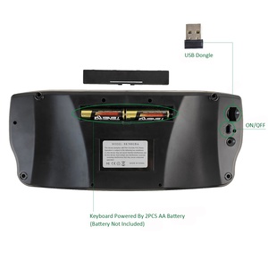 2.4GHz Mini Wireless Multimedia <strong>Keyboard</strong> with Trackball <strong>Mouse</strong> Optical <strong>Keyboard</strong> and <strong>Mouse</strong> Set for Windows <strong>Android</strong> Mac OS - Product Image 6