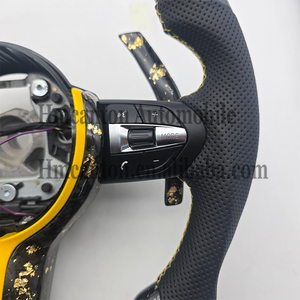 BMW 3 5シリーズF10 F30 F90 F01 F12 M3 M6 E90 Z4 X1 X1 X6用の穴あき革鍛造炭素繊維 - Product Image 3