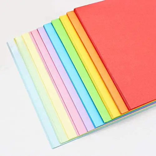 للبيع بالجملة أوراق ملونة حجم A4 ورقة ملونة للطابعة 500 ورقة رزمة