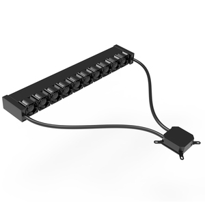 1u Server Cpu Water Cooler <strong>Heatsink</strong> With Temperature Control Fan Pure Copper Base for Desktop Computer Rack Server - Product Image 4