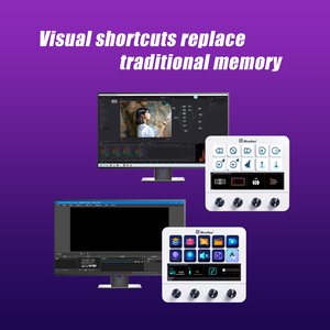 Profesional N4 Stream Deck - 10 teclas macro LCD, pantalla táctil y 4 perillas-Ideal para transmisión/Edición, soporte de fábrica OEM - Product Image 4