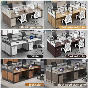 Bàn văn phòng nhân viên văn phòng bàn đơn giản màn hình hiện đại trạm tủ khóa phân vùng nhân viên Bàn máy tính - Product Image 3