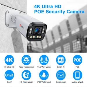 4 telecamera IP per esterni con obiettivo di messa a fuoco motorizzato per visione notturna a colori telecamera IP di sicurezza - Product Image 3