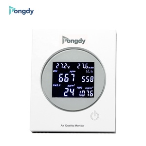 Monitor profesional de calidad del aire en pared/con medición de CO2 en pared, pantalla de temperatura y humedad, con registrador de datos - Product Image 2