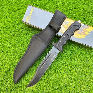 <strong>Cost</strong>-effective <strong>Fixed</strong> Blade Hunting Anti-slip Handle Full Tang Camping Knife Serrated Survival Tactical Knife with Window Breaker