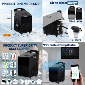 1 Hp 1/2 Hp 1/3 Hp 0.75Hp 0.8Hpアイスバスチラー220vコールドプランジウォーターチラー - Product Image 2