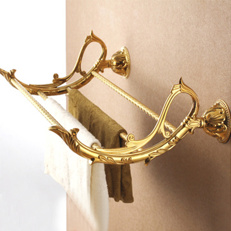 brushed gold Towel rac