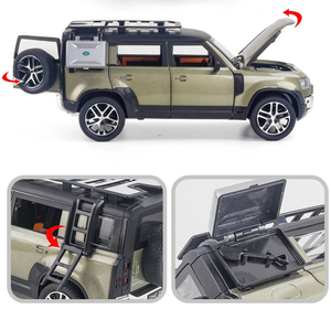 ที่กำหนดเอง1/22จำลองขนาด Defender โลหะอัลลอยยานพาหนะรุ่น Diecast รถของเล่น - Product Image 3
