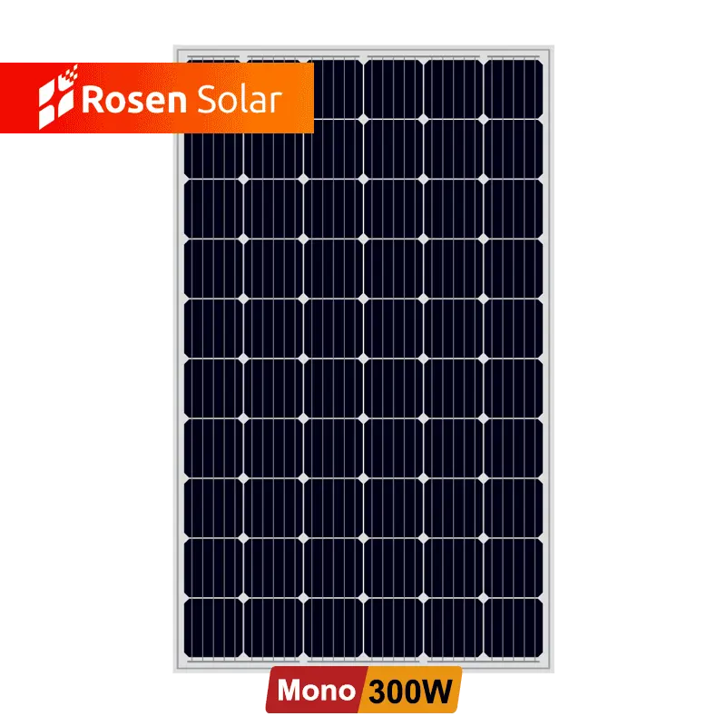 لوحة شمسية عالية الجودة 300w 30v أحادية 300w الألواح الشمسية الكهروضوئية لوحة للطاقة الشمسية 300w 310w TUV CE