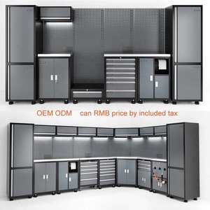 工具手推车金属储物柜钢车间车库工作台组织系统工具壁柜工具箱 - Product Image 1