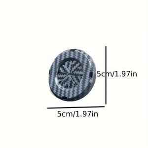One-Click Ring Engine Anti-Scratch ABS <strong>Push</strong> <strong>Start</strong>/Stop <strong>Button</strong> Cover Carbon Fiber Motorcycle Ignition Key Switch Interior Kits - Product Image 3