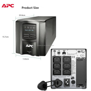 <strong>APC</strong> UPS for Home Surge Protector Schneider SMT750I <strong>APC</strong> UPS 750VA Pure Sine Wave UPS Uninterruptible Power Smart 23 Single Phase - Product Image 3