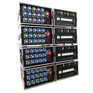 Entrada principal caixa de distribuição do poder 32A com 15 canais Conectores 16A 3pin output distribuidor do poder da caixa distro