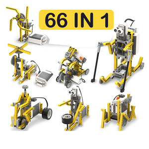 66-in-1 kök DIY APP kontrol Robot yapı taşı Set elektronik eğitici oyuncak tuğla çocuklar için bilim temalı Roboti - Product Image 4
