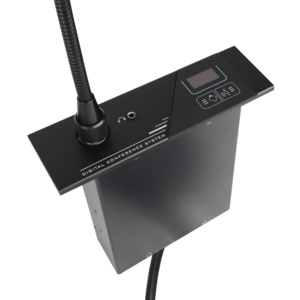 ROVAPA Sistema de conferencia de panel de aluminio con cable digital con micrófono de cuello de cisne de operación DC24V pasivo analógico integrado - Product Image 1