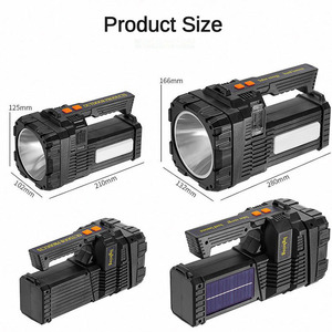Grande torcia portatile ricaricabile tipo-C luce multifunzione torcia a LED con forte raggio IP65 - Product Image 2
