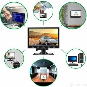 IPoster 7in LCD HDCCTVモニターPCIPSスクリーンHDM AV/RCA VGA入力スピーカー付きCCTV監視モニター - Product Image 5
