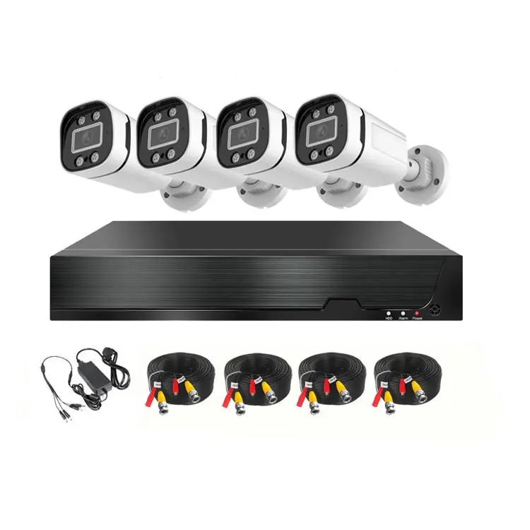 Cámara de seguridad impermeable DVR, sistema de videovigilancia, 4 canales, 1080P, 5.0MP, 8.0MP