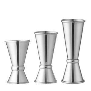 Toptan özel Bar kokteyl Jigger 30ml / 60ml paslanmaz çelik Metal şarap ölçüm fincan çift uç japon Jigger - Product Image 5