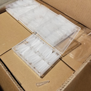 120 adet Stiletto şeffaf formu Sticker parmak uzatma fransız manikür çift sistem kalıp İpucu çift formu Nail İpuçları - Product Image 6