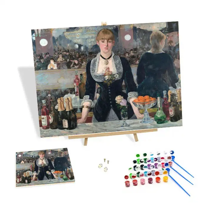 Vendita calda pittura fai da te da numeri opere classiche di pittura occidentale maestri pittura Manet da numeri Kit decorazione per la casa