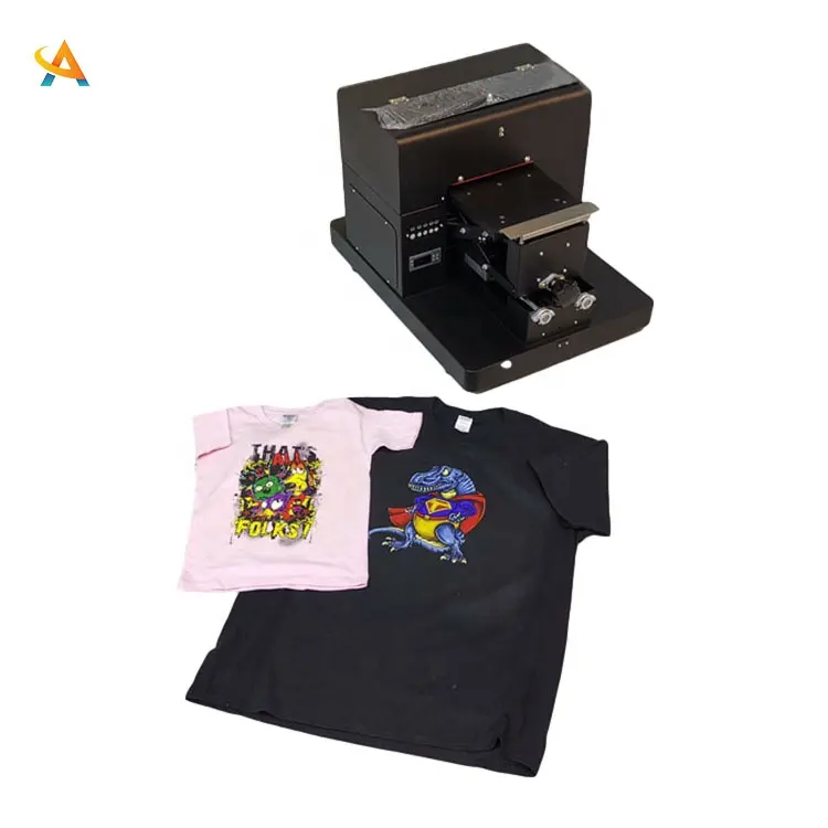 A3 formato diretto al capo dtg stampante flatbed a getto d'inchiostro digitale macchina da stampa tshirt